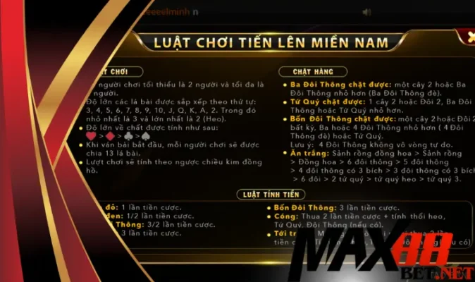 Hướng dẫn cược game bài đổi thưởng tại nhà cái Max88