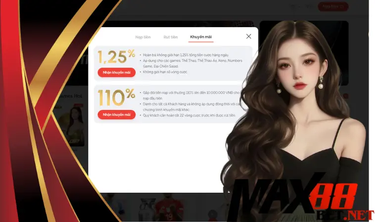 Khuyến mãi Max88: Tổng hợp các chương trình hot nhất hiện nay Khuyến mãi Max88: Tổng hợp các chương trình hot nhất hiện nay